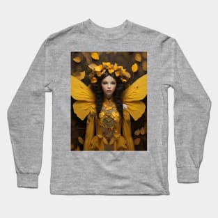 Nymph in Yellow Long Sleeve T-Shirt